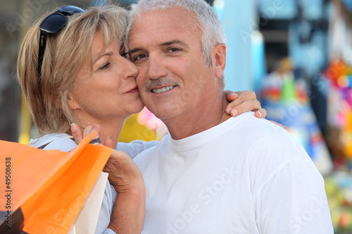Photo: Man kissing woman Man kissing woman