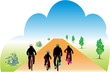 FAMILLE A BICYCLETTE