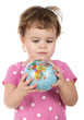 Child with globe