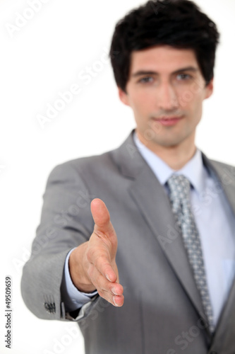 Photo: Executive shaking hands Executive shaking hands