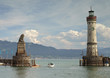 Enter to port in Lindau, Bodensee, Germany