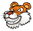 Vector: illustration of Tiger Head illustration of Tiger Head