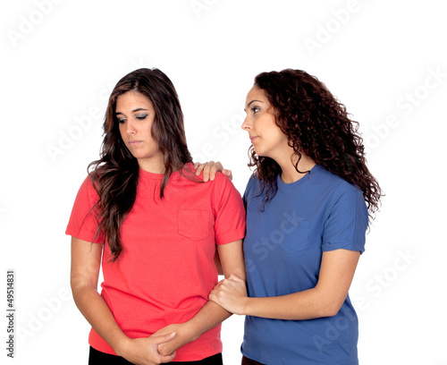 Photo: Two friends asking forgiveness Two friends asking forgiveness