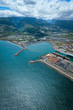Vue aérienne du port de La Réunion