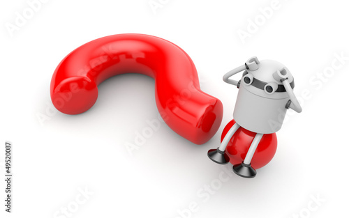 Illustration: Frustrated robot Frustrated robot