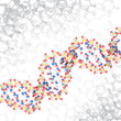 Vektor: dna structure dna structure