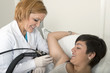Armpit laser epilation