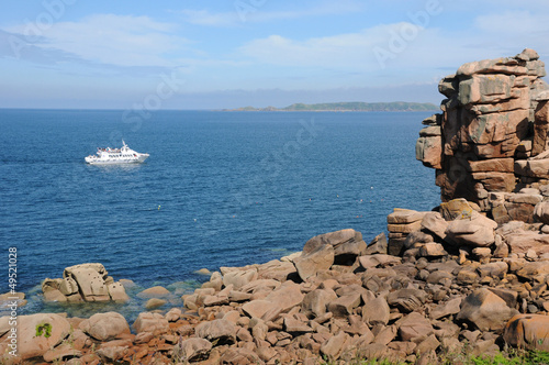 Photo: Bretagne, pink granit rocks in Ploumanach Bretagne, pink granit rocks in Ploumanach