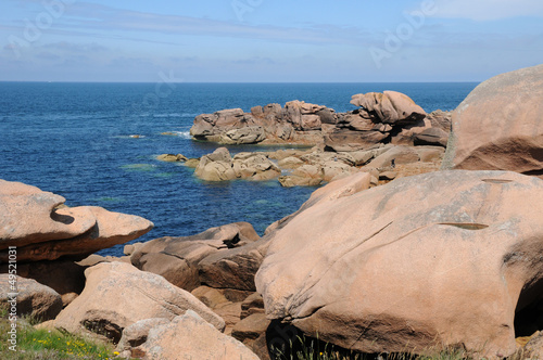 Photo: Bretagne, pink granit rocks in Ploumanach Bretagne, pink granit rocks in Ploumanach