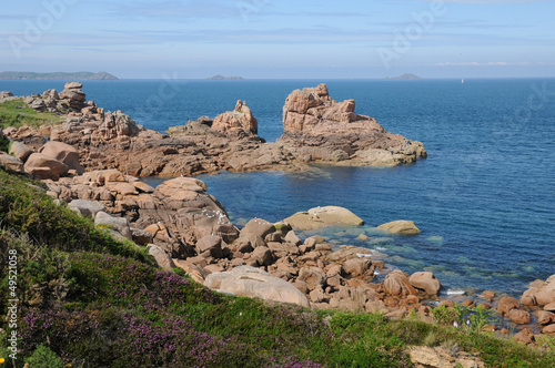 Photo: Bretagne, pink granit rocks in Ploumanach Bretagne, pink granit rocks in Ploumanach