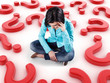Girl among questions