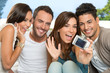 Photo: Friends Taking Self Portrait Friends Taking Self Portrait
