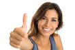 Young Woman Showing Thumb Up