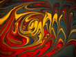 colorful mixed paint, macro
