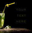fresh drink with lime