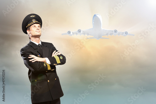Photo: Image of male pilot Image of male pilot