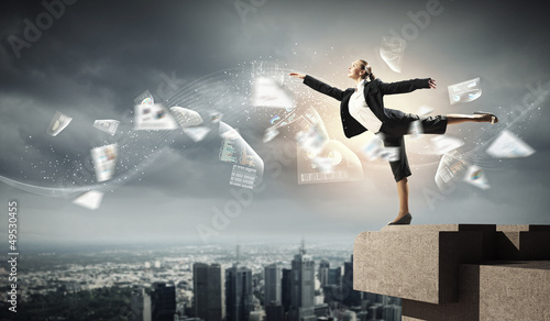 Photo: image of pretty businesswoman image of pretty businesswoman