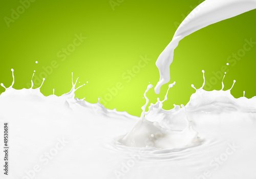 Photo: Image of milk splashes Image of milk splashes