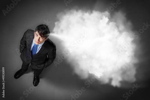 Photo: Image of businessman top view Image of businessman top view