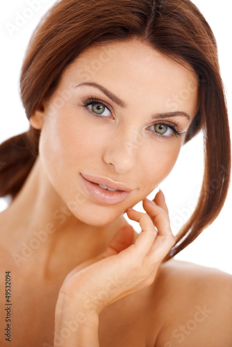 Photo: Portrait of a beautiful natural woman Portrait of a beautiful natural woman
