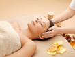 beautiful woman in massage salon