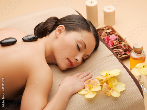 Photo: beautiful woman in spa salon beautiful woman in spa salon