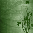 Design for St. Patrick's Day. Flower ornament.