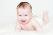 The crying five-months baby