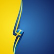 Swedish left side color brochure cover vector