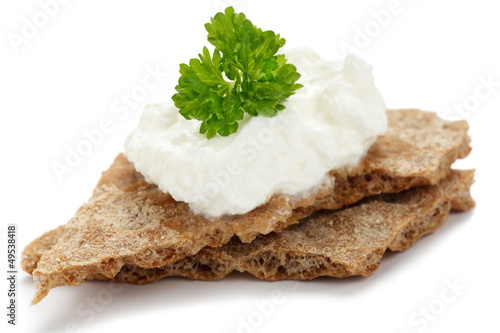 Photo: Knäckebrot mit Magerquark Knäckebrot mit Magerquark