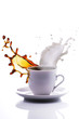 tazzina di caffè con latte