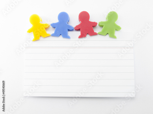 Photo: magnets shaped kids colors with note magnets shaped kids colors with note