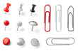 push pin thumbtack paper clip office business