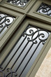 Porte, ferronnerie, fer forgé, maison, immobilier, entrée