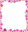 floral pattern border frame