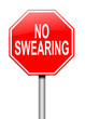 No swearing sign.