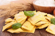 heap of raw raviolis