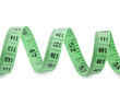 Measure tape. Isolated over white