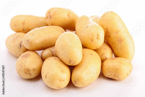 Photo: isolated raw potato isolated raw potato
