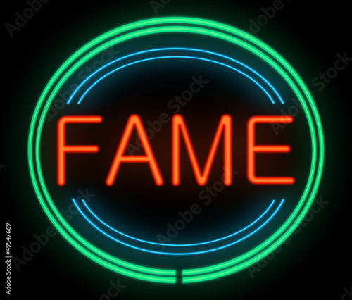 Illustration: Fame concept. Fame concept.