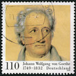 GERMANY-1999: shows Johann Wolfgang von Goethe (1749-1832), Poeе