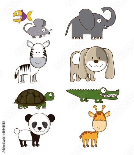 Vector: wildlife and farm animals icons wildlife and farm animals icons