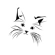 Vector abstract cat