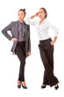 two business  women in casual poses