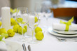 Table set for an event party