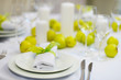 Table set for an event party