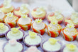 Colorful decorated cupcakes
