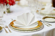 Table set for an event party