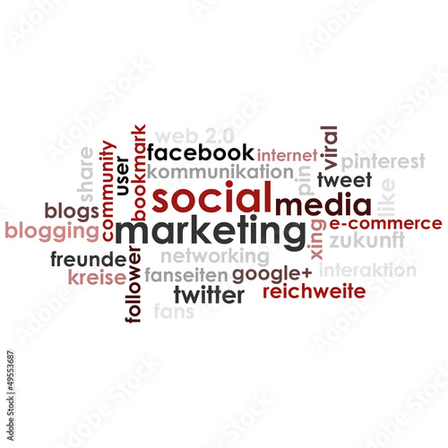 Vector: Social Media Marketing Tag Cloud Social Media Marketing Tag Cloud