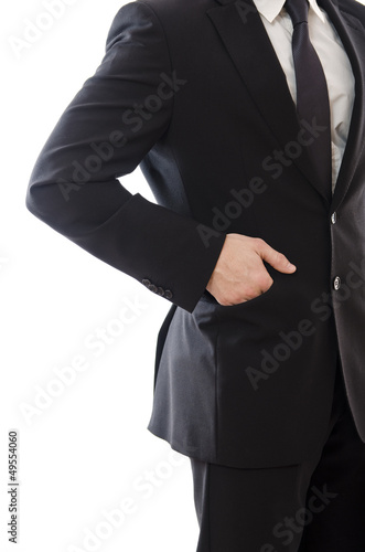 Photo: Suit man: hand in pocket Suit man: hand in pocket
